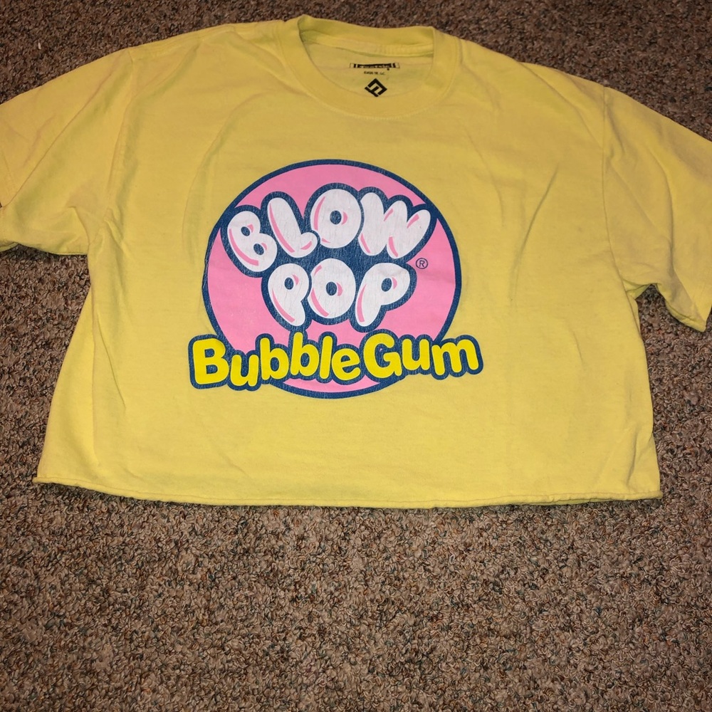 Blow Pop Bubble Gum Yellow Tee